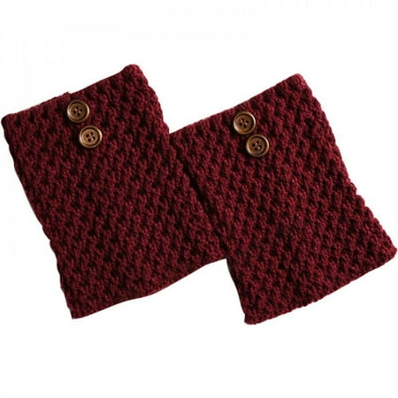 

Left wind Women Short Leg Warmers Fashion Knitted Boot Cuff Socks Winter Warm Girls Boots Socks
