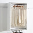 thumbnail image 6 of 5-Piece Modular Closet Organizer System, White Oak Wood Wall Mounted Wardrobe with Shelves for Storage, 6 of 8