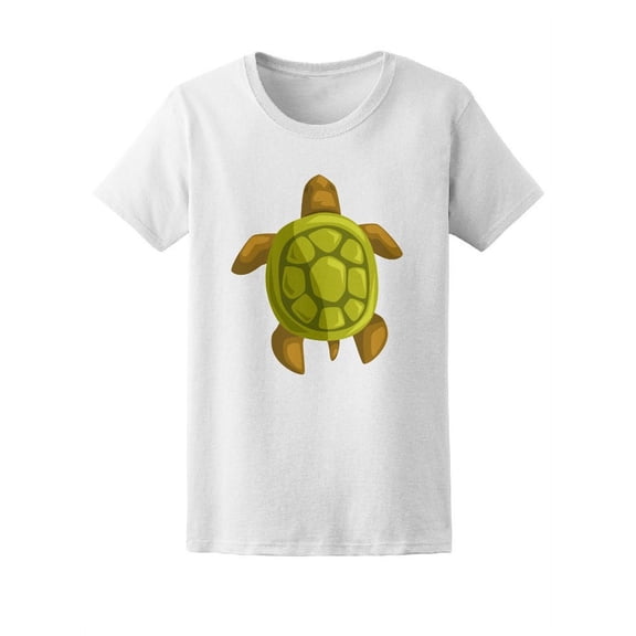 Cute Sea Turtle Graphic T-Shirt Women -Image by Shutterstock, Female x-Large