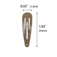 thumbnail image 2 of 40 Counts Colorful Metal Snap Hair Clips 2 Inch Barrettes for Women Accessories (brown), 2 of 2
