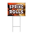 thumbnail image 1 of Spring Rolls (18" x 24") Yard Sign, Includes Metal Step Stake, 1 of 6