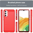 thumbnail image 2 of for Samsung Galaxy A34 5G case, Galaxy A34 Phone case with HD Screen Protector, Fashion Shock-Absorption Flexible TPU Bumper Soft Rubber Protective Phone Case Cove for Samsung Galaxy A34 5G, Red, 2 of 16