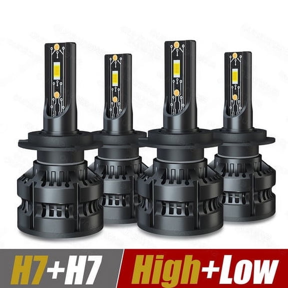 For BMW 118i 2012-2015 2016 2017 2018 2019 6000K LED Headlight High Low Beam Light Bulb Combo 4x