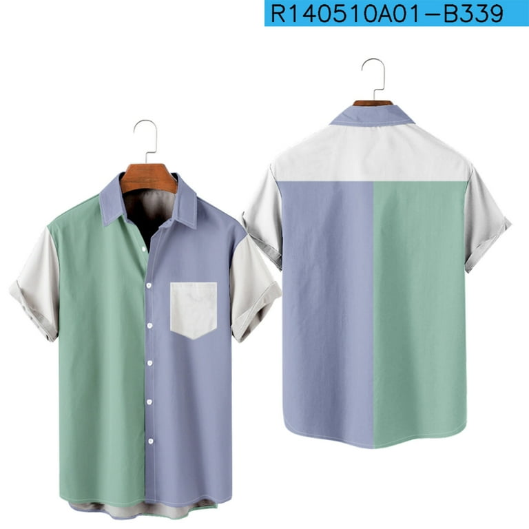 Casual Print Patchwork Turndown Collar Blouses(4 Colors) Casual Print Patchwork Turndown Collar Blouses(4 Colors)