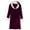 Wine, variant on Hrsba Womens Winter Robes,Sleepwear for Women Solid Color Fleece Long Length Robe with Belt and Pockets Home Loungewear