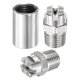 thumbnail image 1 of Uxcell 1/4" BSP Masculino 45° Punta de Pulverización en Abanico Plano [1SET] - Boquilla de Lavadora de Alta Presión con Conector de Tubo Femenino BSP de 1/4" - [Orificio de 2.4MM], 1 of 7