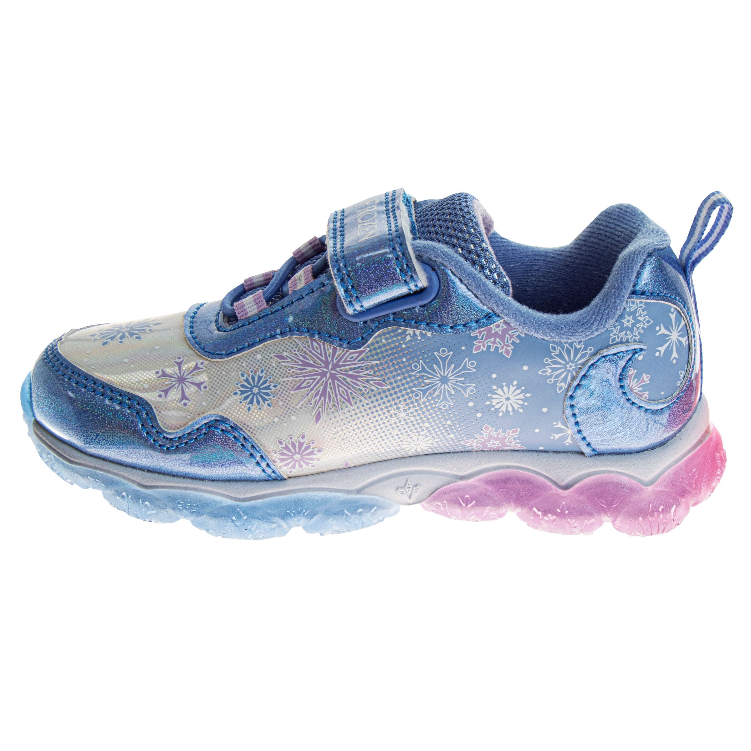 Disney Frozen Girls’ Light-Up Sneakers – Elsa & Anna Athletic Shoes (Little Kid / Big Kid)