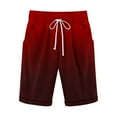 thumbnail image 2 of Taylonsss Clearance Men's Cotton And Shorts Lanyard Casual Pants Capris Shorts Pants, 2 of 3