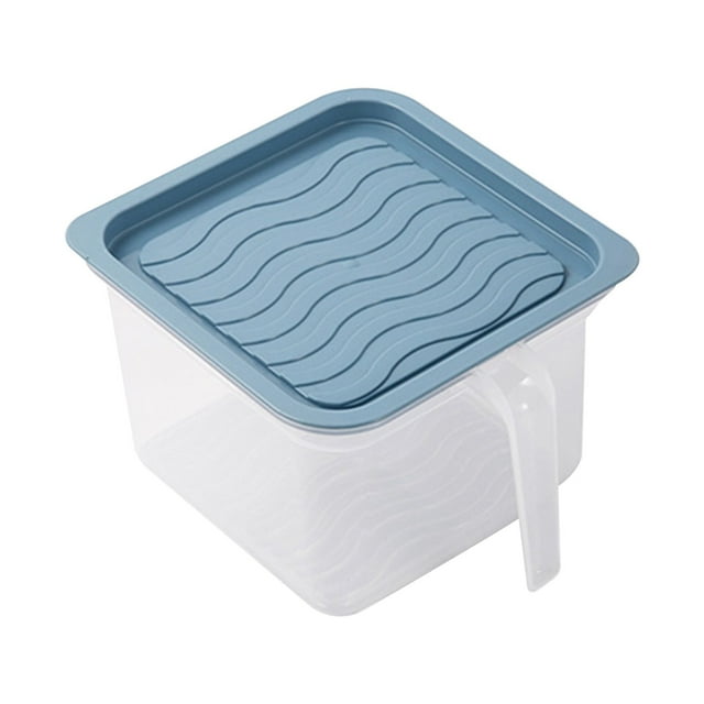 Fridja Ventes Bocal de Rangement Multigrains Orge Bocal de Rangement pour Noix Bonbons Bocal de Rangement Sec Bocal de Rangement Transparent Poignée Cadeaux des Fêtes