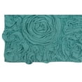 thumbnail image 4 of Home Weavers Bell Flower Bathroom Rug 100% Cotton Tufted Round Shape Bathroom Rug, Soft Absorbent Bath Rugs, Non-Slip Bath Carpet, Machine Washable Bath Mats for Bathroom- 22" Round, Turquoise, 4 of 9