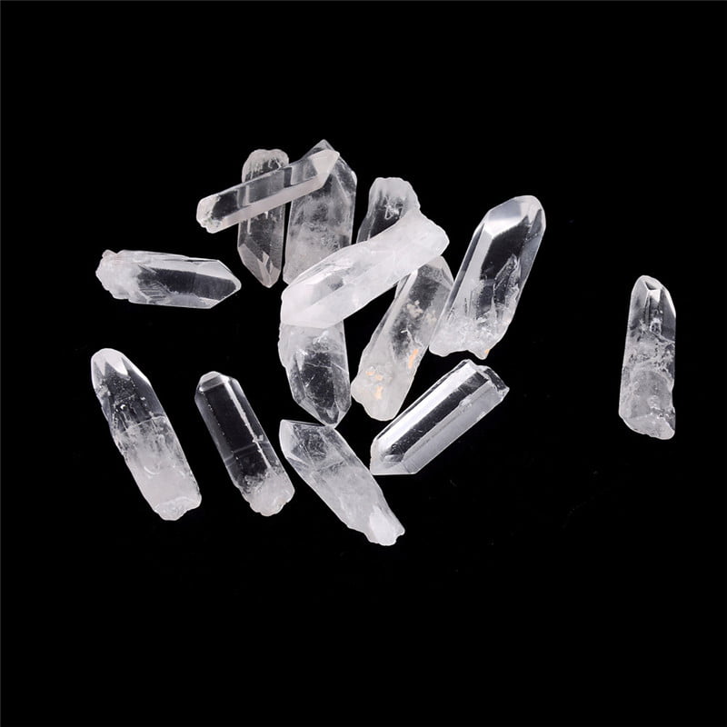 50g Lot Tibet Natural Clear Quartz Crystal Points Terminated Wand Specimen 
