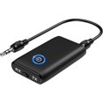 thumbnail image 1 of Adaptadores Bluetooth auxiliares, transceptores Bluetooth 5.0, adaptadores auxiliares bluetooth en dos en uno, para automóviles, altavoces, sistemas estereofónicos y auriculares, recarga USB, 1 of 7