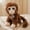 dark brown, variant on Cute Monkey Stuffed Animal Plush 7.9 '' Small Monkey Plush Toy for Office Desk&Home Decor Plush Gift