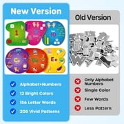 SYNARRY Number and Alphabet Puzzles for Kids Ages 3-5, ABC Learning for Toddlers Ages 3+, Preschool Activities Letter Puzzles Montessori Educational Toys Gifts for 4 5 6 7 8 Year Old Boys Girls