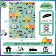 thumbnail image 6 of Aircrafts Trucks Cars Kids Throw Blanket for Baby Toddler Boys,Cars Blanket for Boys Girls Cartoon Trucks Throw Blankets,Fleece Plush Trucks Birthday Gifts Blanket for Couch Sofa Bed Nap, 6 of 6