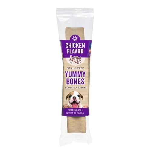 Loving Pets Loving Pets Yummy Bone Flavor Filled Dog Treat, Chicken, 15 Each /2.8 Oz
