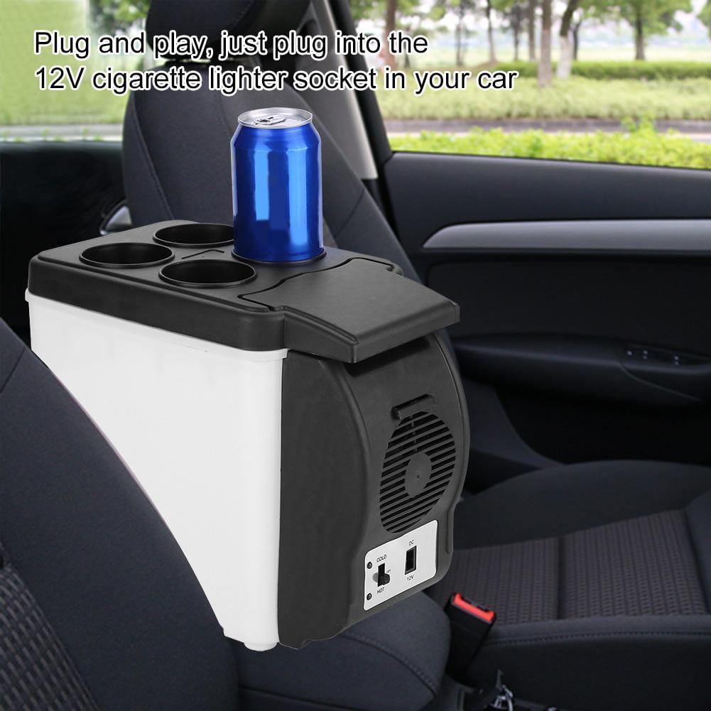 Greensen Mini Car Refrigerator,12V 6L Portable Car Refrigerator Mini