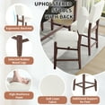 thumbnail image 5 of Harper & Bright Designs Marble Counter Height Dining Table Set for 4, 5 Pieces Bar Table Set with 4 Upholstered Chairs for Dining Room Pub Kitchen Small Place, Black+Beige, 5 of 14