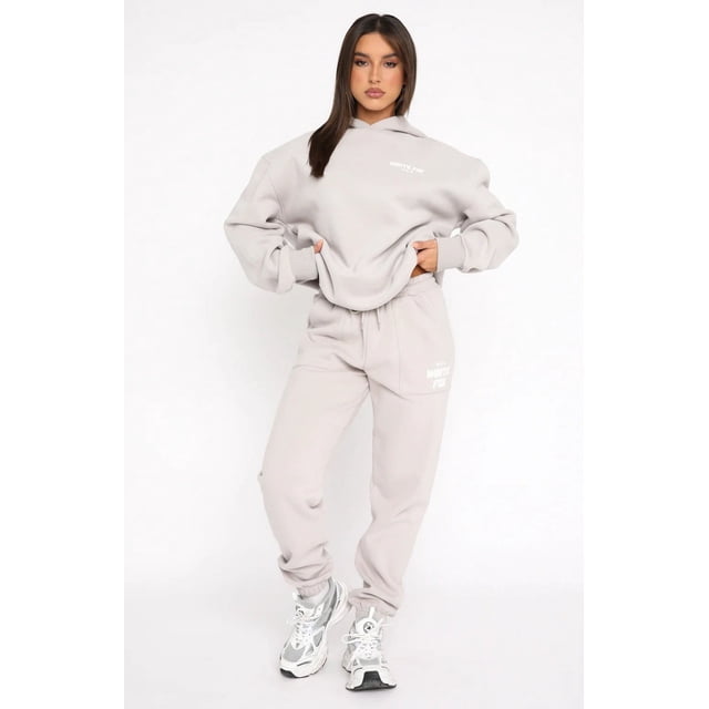 Hoodies Tracksuit Set Sweatshirt Sweatpants Womens 2 Piece