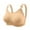 Beige-Bras for Women, variant on FNFYFH Full Coverage Bra for Women Wireless Support T-Shirt Bra Soft Mesh No Underwire Stretch Bralette