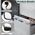 thumbnail image 5 of SEANATIVE Blue Marble Print Refrigerator Door Handle Covers Soft Kitchen Appliance Handle Protector for Fridge Oven Microwave Dishwasher Kitchen Indoor Decoration Set of 2, 5 of 7