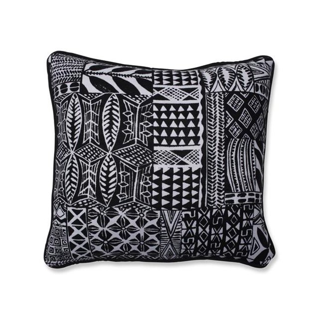 Pillow Perfect 618692 16.5 in. Coussin Jet Imani Intérieur&44; Noir