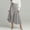Gray, variant on Women's High Waist Button Decor Asymmetrical Midi Skirt, Irregular Wrap Flared A Line Office Daily Casual Versatile Women Bottoms