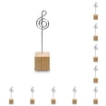 thumbnail image 1 of Matsuzay Base de Lugar Titular de la tarjeta Buffet Reserva Picture Clip Stand Vacaciones Banquetes de bodas Fiesta Ajuste de la Nota musical 10piezas, 1 of 6
