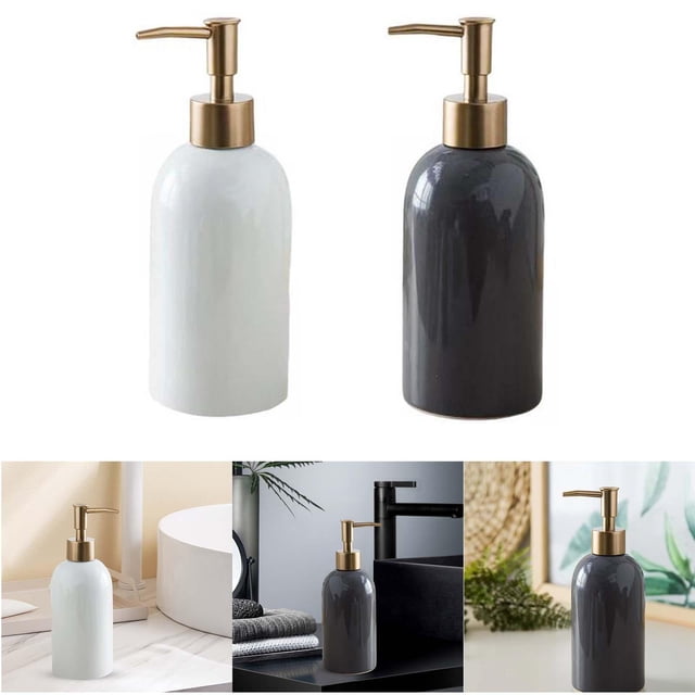 Botella dispensadora de loción,Dispensador de jabón Fregadero de botellas de cocina con bomba,Jabón de manos líquido vacío de baño de repuesto,Bomba de botella de maquillaje de champú de Macarena Botella dispensadora de loción