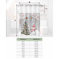 thumbnail image 6 of No Hook Shower Curtain with Snap in Liner, Christmas Winter Snowman Xmas Tree Grey Snowflake Snowball Shower Curtains for Bathroom, Washable Shower Curtain Liner Set with Mesh Top Window, 36"x72", 6 of 6
