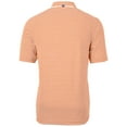 thumbnail image 3 of Men's Cutter & Buck Orange Clemson Tigers Throwback Logo Virtue Eco Pique Stripe Recycled Polo, 3 of 3