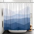 thumbnail image 4 of Tchckioa Neutral Shower Curtain for Bathroom,Waterproof Hooks Bath Curtain,72x72 Inch,Blue and White, 4 of 6