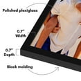 thumbnail image 5 of Americanflat 25x25 Picture Frame with Polished Plexiglass Streamline Collection Thin Border Square - Black, 5 of 6