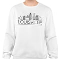 thumbnail image 2 of Skyline Louisville Kentucky Sweatshirt Unisex Large White, 2 of 5