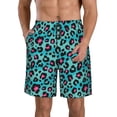 thumbnail image 1 of Fotbe Leopard 1 Trajes de Baño Estampados para Hombre, Shorts de Verano de Secado Rápido, Ropa de Playa, Bañadores-Large, 1 of 6