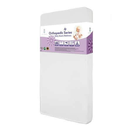 2-Stage Standard Crib/Toddler Waterproof Mattress with Natural Coconut Fiber Layer
