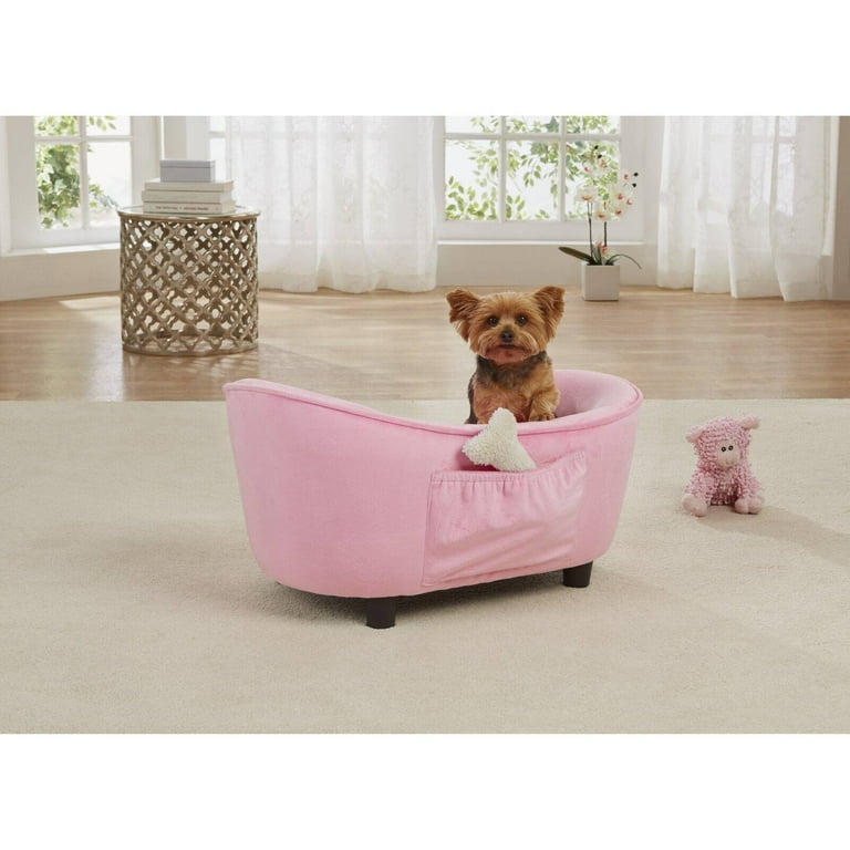 Light pink dog bed hot sale