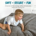 thumbnail image 4 of CordaRoy's Terry Corduroy Sensory Crash Pad for Kids and Adults, Gray, 4 of 10