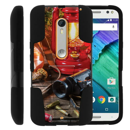 Motorola Moto X Style and Moto X Pure XT1575 STRIKE IMPACT Dual Layer Shock Absorbing Case with Built-In Kickstand - Hunting