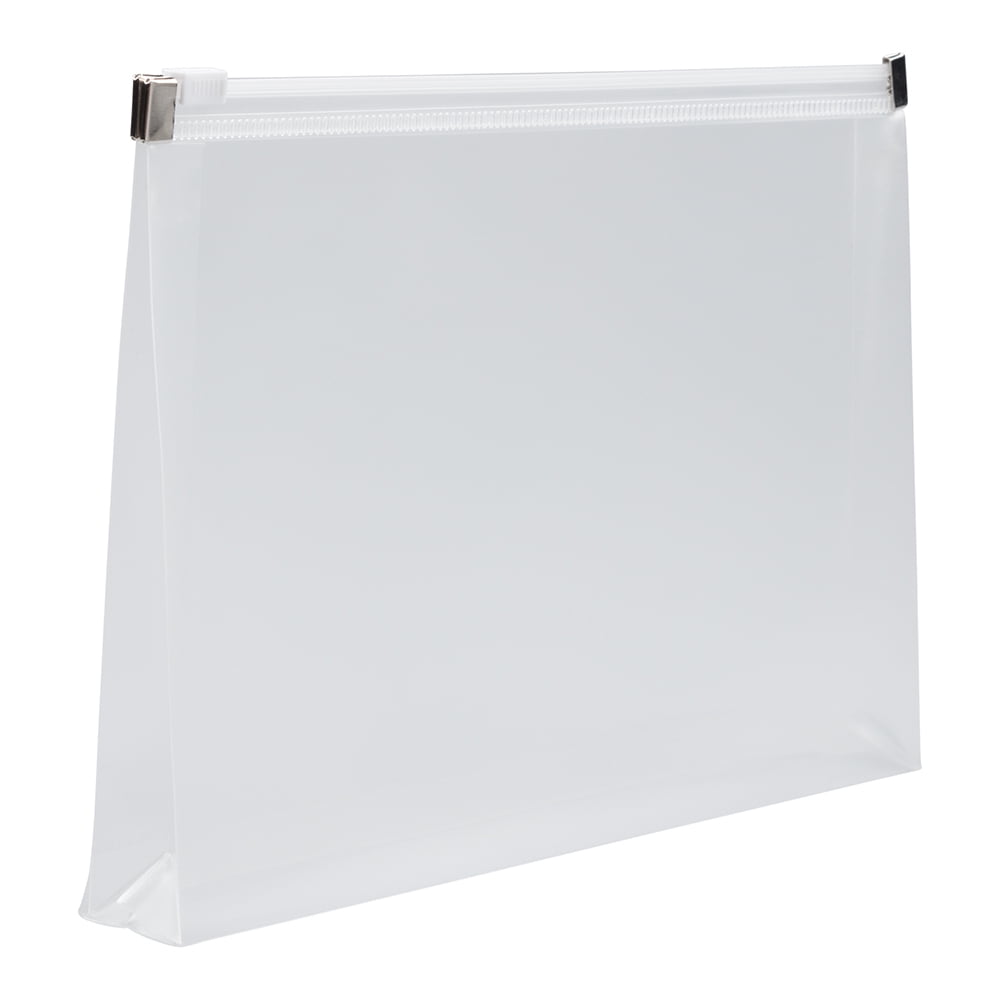 JAM Paper Plastic Envelopes with Zip Closure, Small, 4 1/2 x 6 1/2, Clear, 3/Pack