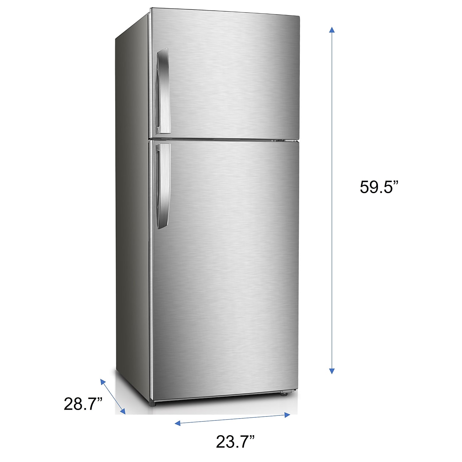 Premium 11.6 cu ft Frost Free Refrigerator in Inox