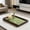Green, variant on Wooden Leaf Pattern Storage Tray, Rectangular Decorative Serving Tray, Small Item Organizer for Living Room Tea Table,Green