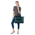 thumbnail image 6 of Mosiso 17-17.3 inch Laptop Tote Bag for MacBook Notebook Ultrabook PU Polyester Work Travel Shopping Carrying Shoulder Handbag with Compartment for Women, Deep Steal, 6 of 7