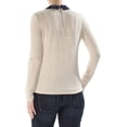 thumbnail image 2 of Maison Jules Womens Collared Sequined Knit Blouse, 2 of 2