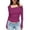 a-Purple43799, variant on VNKIDY Women's Solid Color One Shoulder T Shirts Long Sleeve Slim Fit Pleated Tees For Casual Daily Outdoor Wear Leisure Tops