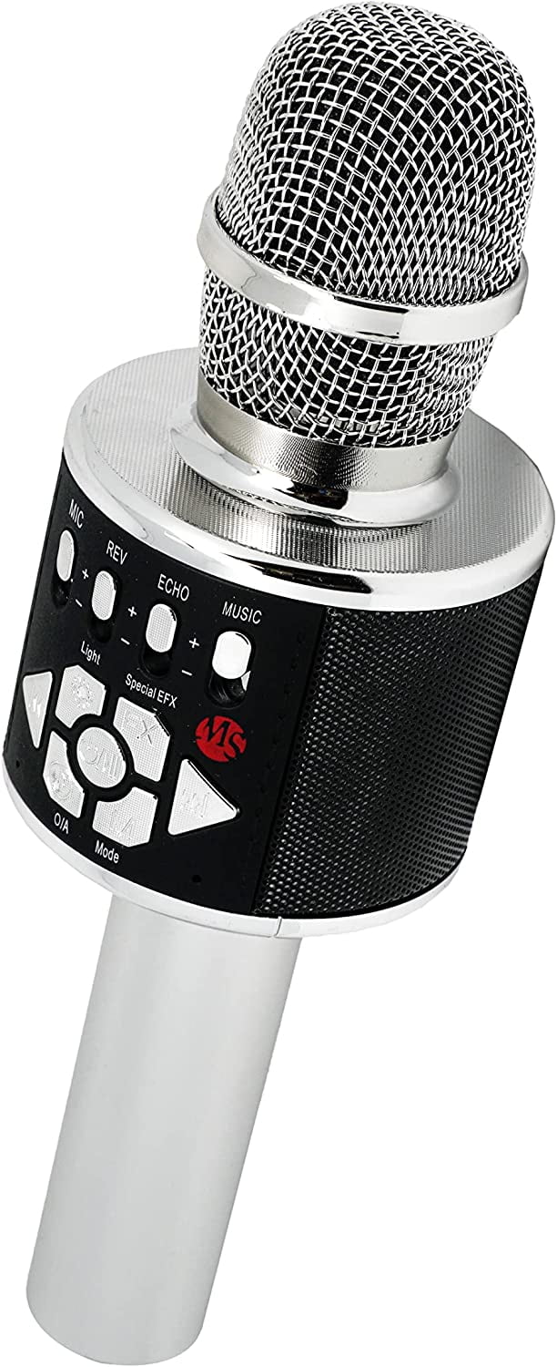 Mainstream Source(R) Wireless Bluetooth Karaoke Microphone - Handheld 4-in-1 Portable Microphone for Parties, Karaoke, Music, ＆ Recording(並行輸入品)