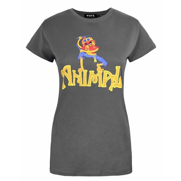 Worn Womens Animal Drummer The Muppets T-Shirt