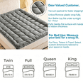 thumbnail image 4 of Oaskys Surmatelas à Surpiqûres Superposées – Tapis de Sol Matelassé Pliable à Coutures, Mousse à Haute Densité pour le Sommeil des Invités et le Camping pour un Confort Nocturne, Gris, 4 of 5