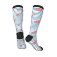 thumbnail image 4 of Fotbe Party Shark Cute print Women's Men's Novelty Crew Socks Cotton Socks Knee High Socks for Walking,Running,Nurses,Pregnancy, 4 of 9