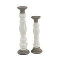 thumbnail image 5 of DecMode 16", 20"H Country Candlestick, White, 2 - Pieces, 5 of 6